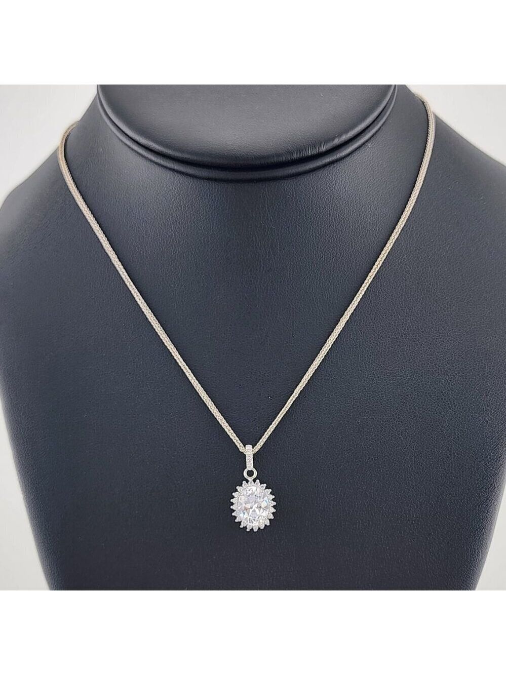 Sterling Silver 925 Clear Pendant Necklace – Soft & Stylish Jewelry